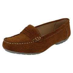 Ladies Leather Collection Moccasin Shoes F80558