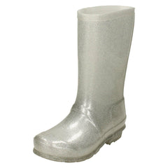 Girls Spot On Glitter Wellingtons X1253#C
