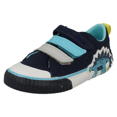 Boys Clarks Casual Canvas Shoes Foxing Tail K