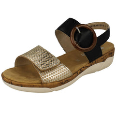 Ladies Remonte Buckle Detailed Sandals R6853