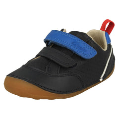 Childrens Clarks Casual Hook And Loop Strap Shoes Tiny Sky T