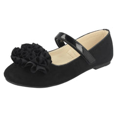 Girls Spot On Frill Trim Ballerinas H2448