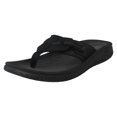 Mens Clarks Adjustable Strap Toe Post Sandals - Wesley Sun