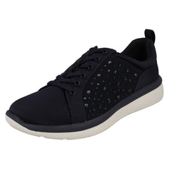 Ladies CLOUDSTEPPERS By Clarks Jewel Embellished Detailed Trainers Ezera Ave