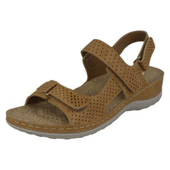 Ladies Spot On Comfort Sandals F10941