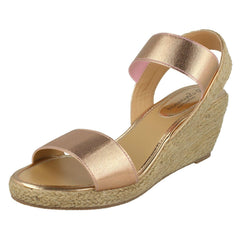 Ladies Savannah High Rope Wedge Sandals F10865