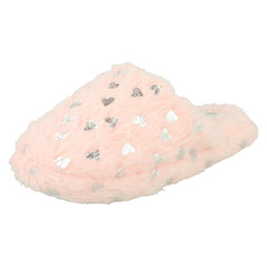 Girls Pineapple Fluffy Mule Slippers X3022