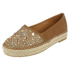Ladies Savannah Slip On Espadrille Casual Pumps