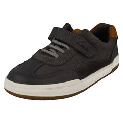 Boys Clarks Low-Top Sporty Style Trainers - Fawn Family