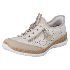 Ladies Rieker Ready2Go Rainbow Jungle Leaf Trainers N42V3