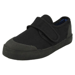 Unisex Childrens Black Plimsolls 322-7303