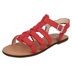Girls Clarks Buckle Fastening Open Toe Sandals Loni Moon