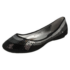 Girls Cutie Flat Slip On Sequin Ballerina Shoes