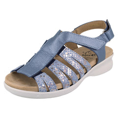 Ladies DB Wide Fit Stretch Sandal With A Removable Insole Treasure