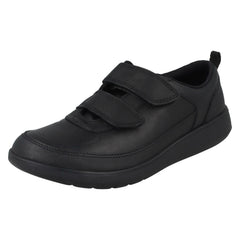 Boys Clarks Hook & Loop School Shoes Scape Flare Y