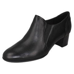 Ladies Clarks Chunky Stacked Heel Smart Trouser Shoes Linnae Way