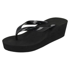 Ladies Spot On Flip Flops F10844