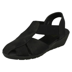 Ladies Casual Down To Earth Sling Back Wedge Sandal