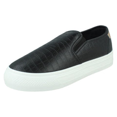 Ladies Spot On Casual Platform Shoes