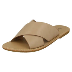 Ladies Savannah Flat X Strap Mules