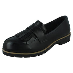 Ladies Spot On Formal Loafers F90096