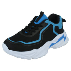 Boys Spot On Lace Up Chunky Trainers N1141