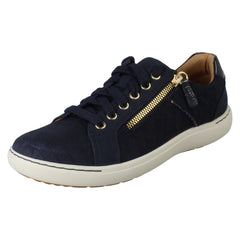 Ladies Clarks Leather Trainers Nalle Zen
