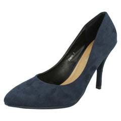 Ladies Spot On High Heel Pointed Toe Court Shoe