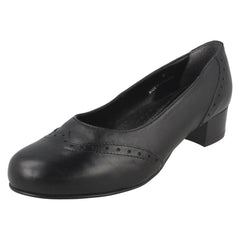 Ladies Da Bella Slip On Block Heel Court Shoes - Jules