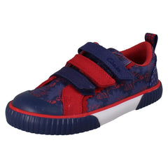 Boys Clarks Canvas Foxing Tri