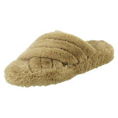 Ladies Spot On Fur Slippers X2120#L