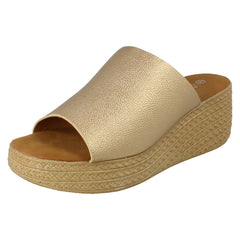 Ladies Savannah Platform Sliders F00478