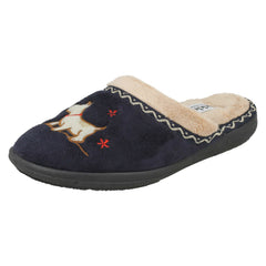 Ladies Padders Wide Fitting Slipper Mules Scotty