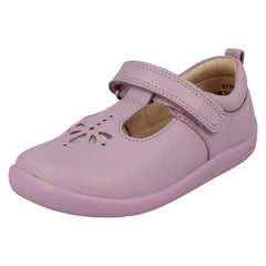 Girls Startrite T-Bar Laser Detailed Shoes Puzzle