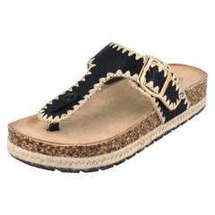 Ladies Down To Earth Toe Post Sandals F12105
