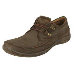 Mens Maverick Flat Lace Up Shoe With Metal Trim Detail
