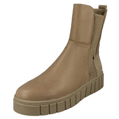 Ladies Rieker Platform Fleece Lined Ankle Boots W1062