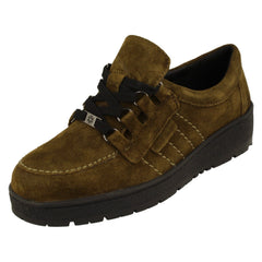 Ladies Vandal Lace Up Casual Shoes Pepper