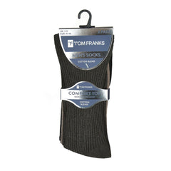 Mens Tom Franks Comfort Top Non Elasticated Rib Socks SK613