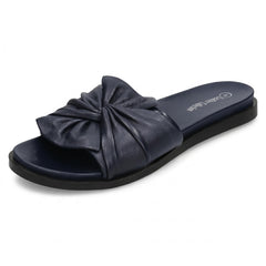 Ladies Leather Collection Twisted Vamp Mules F00203
