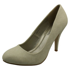 Ladies Spot On High Heel Court Shoe