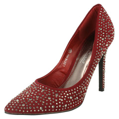 Ladies Anne Michelle Diamante Court Shoes
