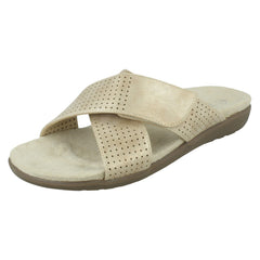 Ladies Eaze Cross Strap Mules F00295