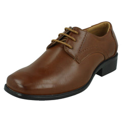 Boys Low Heel Lace Up Smart Shoes N1157