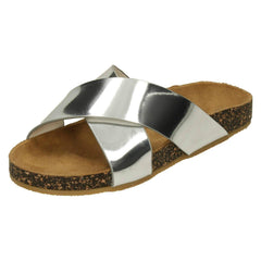 Girls Spot On Hi-Shine Mules