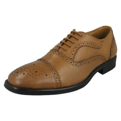 Mens Smart Lace Up Leather Oxford Brogue Shoes A2202