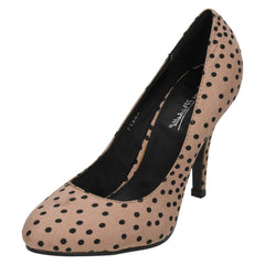 Ladies Anne Michelle Polka Dot Court Shoes