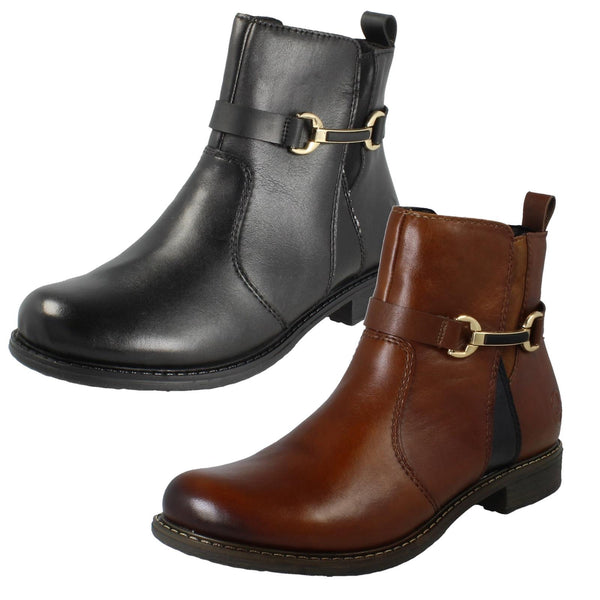 Ladies Rieker Chelsea Ankle Boots 74856