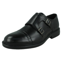 Mens Thomas Blunt Dual Buckle Strap Brogue Shoes A1131