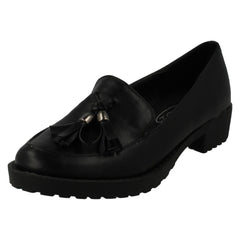 Girls Spot On Tassel Trim Loafer Flat
